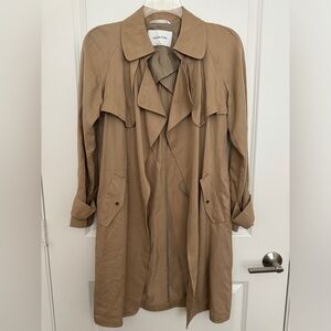 Aritzia Babaton Lawson Trench Coat Tawny beige tan size small